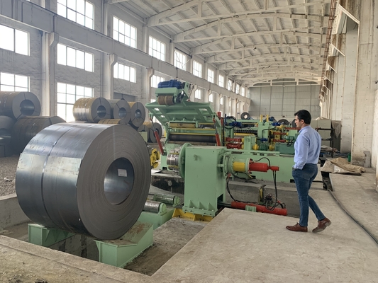 MA-(1~6) ×1600mm Çelik Rulo Dilme Hattı, 132KW bobin maksimum 30T dilme hızı 60-100M/dak