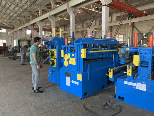 Tek Kollu Hidrolik Açıcı ile 600mm Metal Bobin Dilme Makinesi