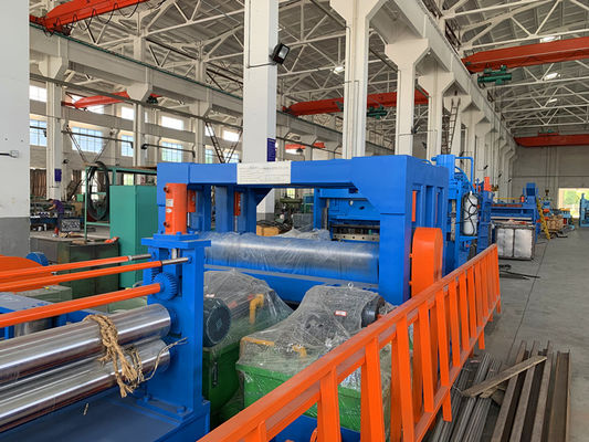 MA-(4-16)×2200mm Soğuk haddeleme malzemesi için kullanılan Sac Dilme Hattı, yüksek hızlı dilme hassasiyeti 0,05 mm'den az.