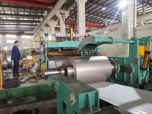 Bobin Genişliği / Kesme Genişliği için 50-1500mm Çelik Şerit Dilme Makinesi